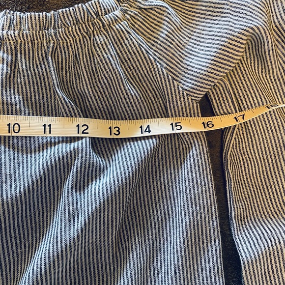 Brandy Melville Off the Shoulder Top Blue Striped - Picture 7 of 10